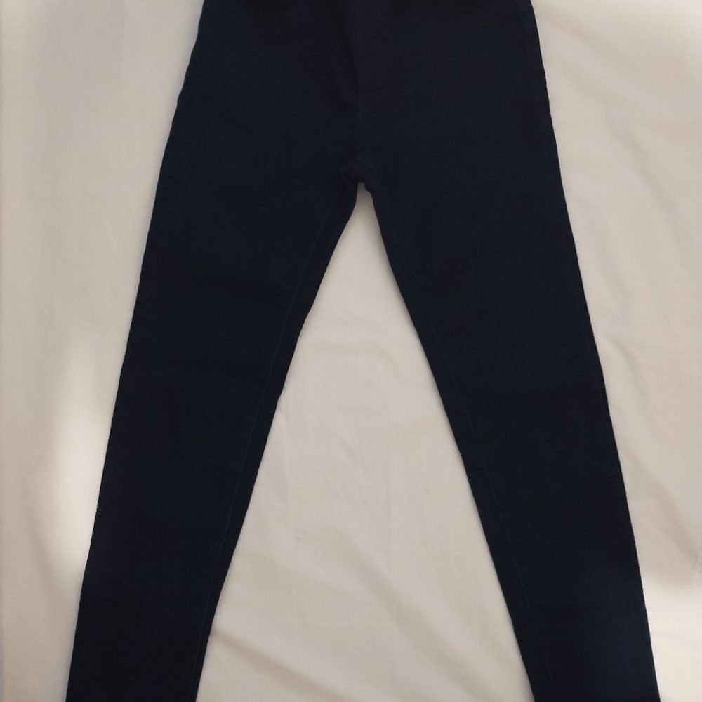 LEVI'S ANKLE LENGTH HIGH WAIST DARK WASH PULLON SKINNY JEGGINGS/PANTS GIRLS SZ 8